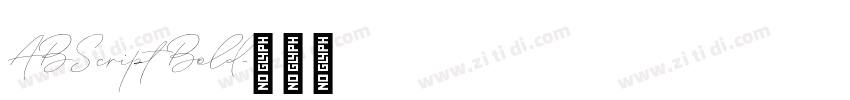 ABScript Bold字体转换
